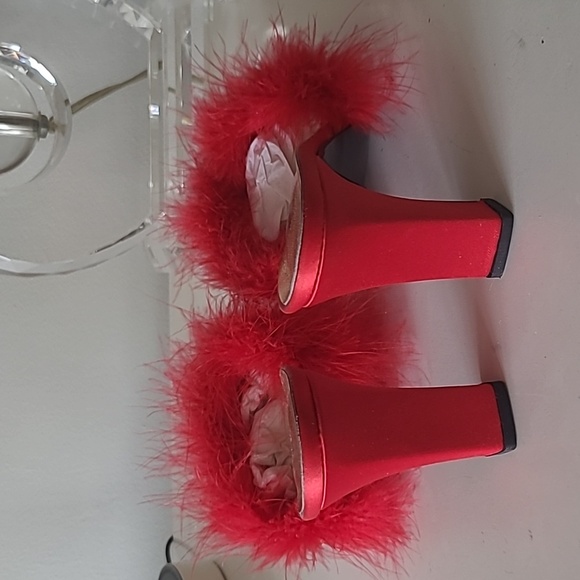 JACQUES LEVINE Platform Boudoir Shoes - Picture 4 of 7